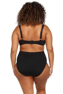 Bikini Tops Recycled Hues Black Monet Soft Cup Underwire Bikini Top