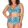 Arabesque Blue Delacroix Bikini Top - Final Sale Bikini Tops