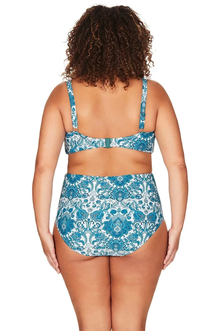 Arabesque Blue Delacroix Bikini Top - Final Sale Bikini Tops