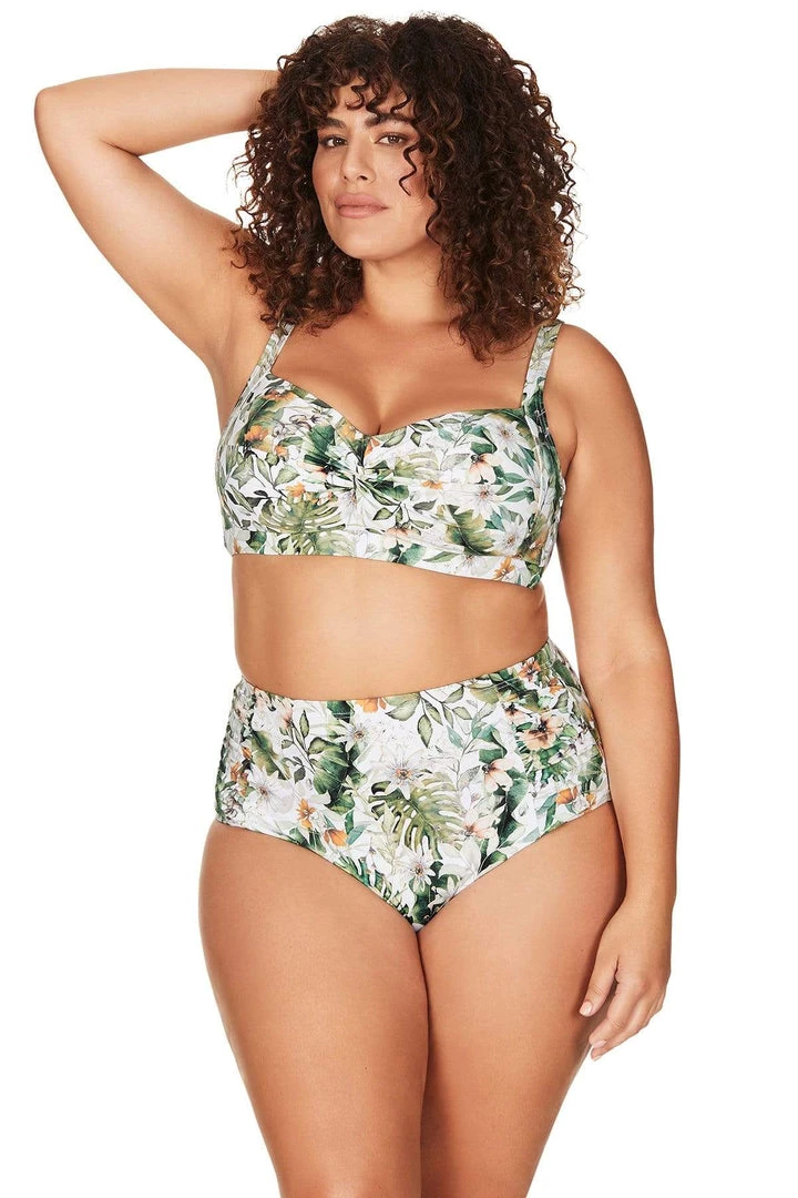 Viva La Eden Green Botticelli High Waist Swim Pant - Final Sale Bottoms