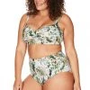 Viva La Eden Green Botticelli High Waist Swim Pant - Final Sale Bottoms