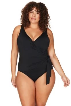 One Pieces Recycled Hues Black Hayes Underwire One Piece