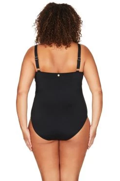One Pieces Recycled Hues Black Hayes Underwire One Piece