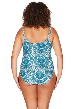 Arabesque Blue Delacroix Tankini Top - Final Sale Tankini Tops
