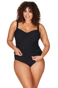 Aria Black Botticelli Tankini Top
