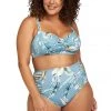 Figaro Blue Botticelli Bikini Top - Final Sale Bikini Tops