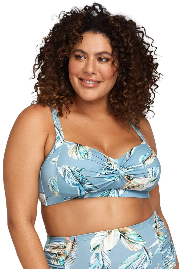 Figaro Blue Botticelli Bikini Top - Final Sale Bikini Tops