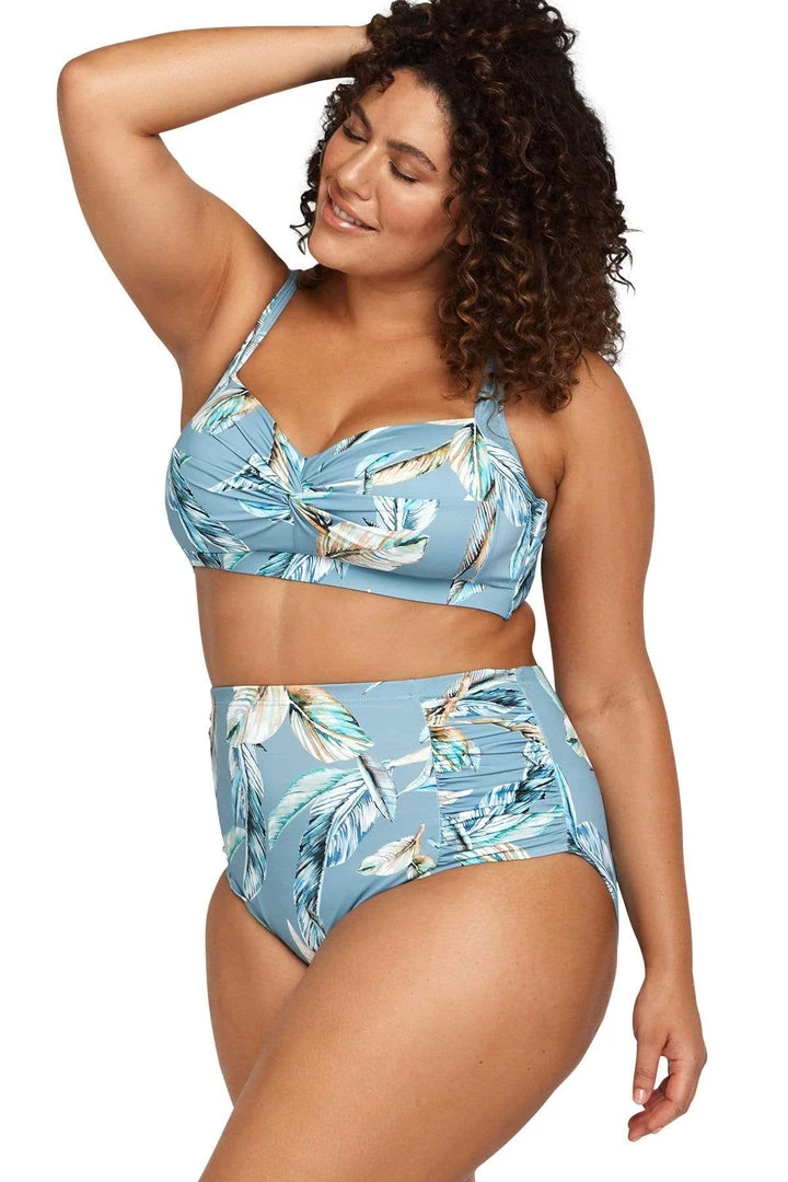 Figaro Blue Botticelli Bikini Top - Final Sale Bikini Tops