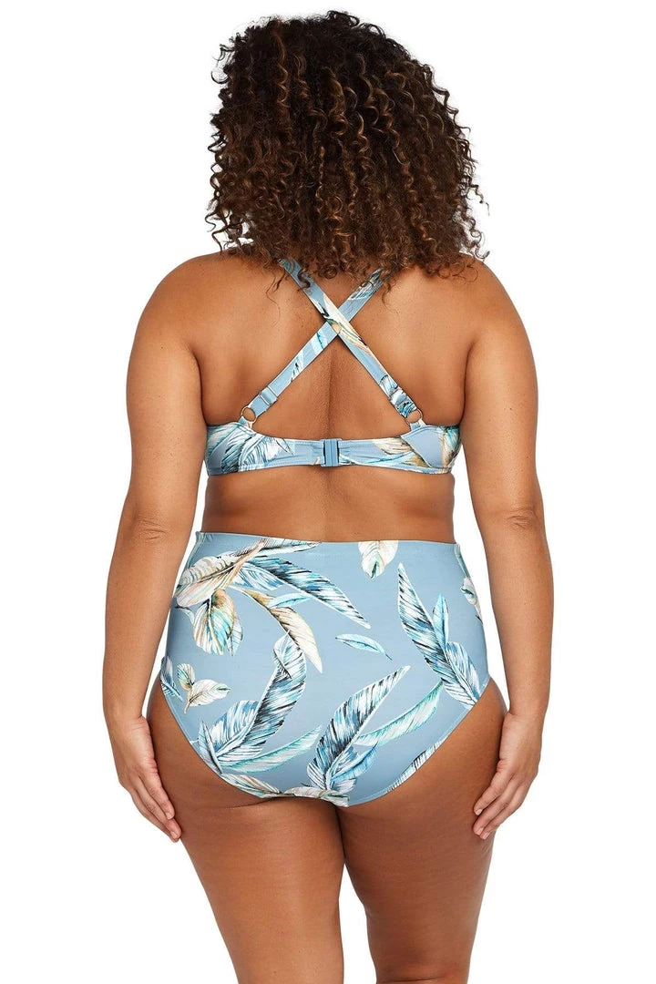 Figaro Blue Botticelli Bikini Top - Final Sale Bikini Tops