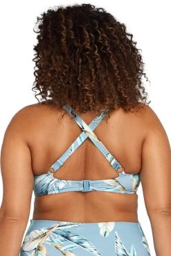 Figaro Blue Botticelli Bikini Top - Final Sale Bikini Tops
