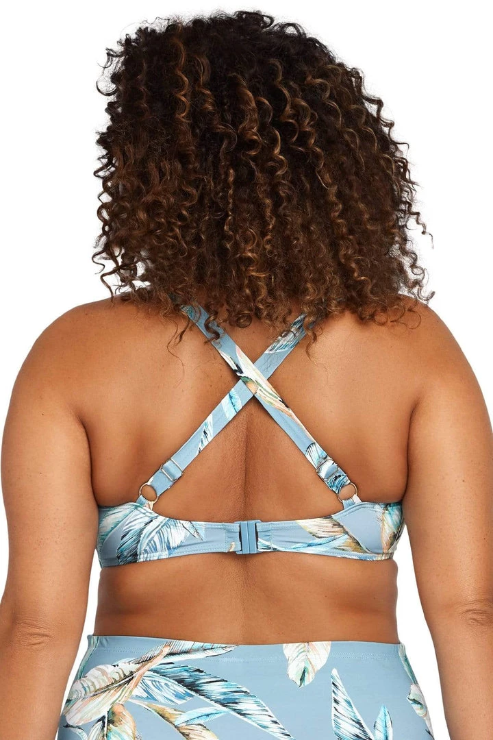 Figaro Blue Botticelli Bikini Top - Final Sale Bikini Tops