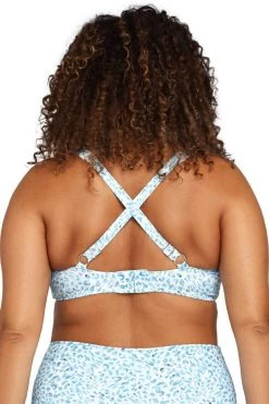 Plein Air Blue Monet Soft Cup Underwire Bikini Top - Final Sale Bikini Tops