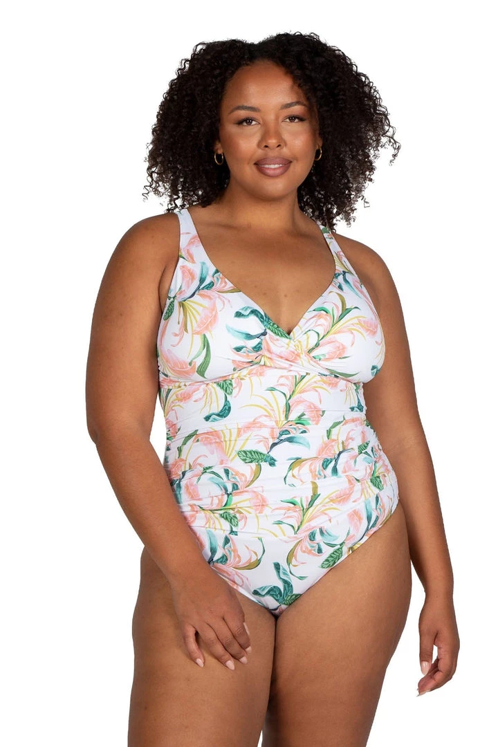 April Spritz White Delacroix One Piece New Arrivals