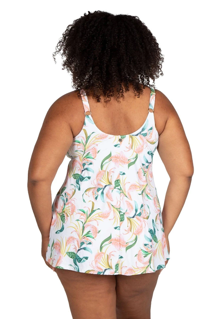 New Arrivals April Spritz White Delacroix Swimdress