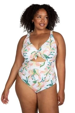 April Spritz White Cezanne Underwire One Piece