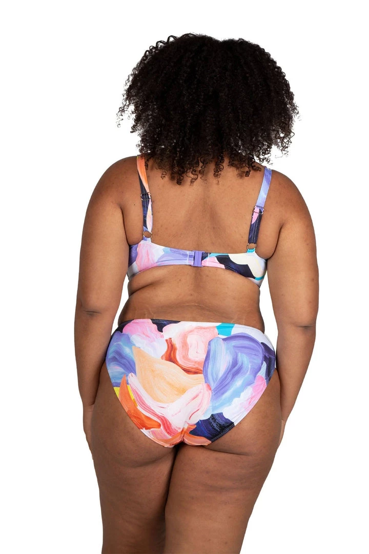 New Arrivals Arte A La Rue Purple Delacroix Bikini Top