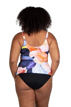 Arte A La Rue Purple Delacroix Tankini Top