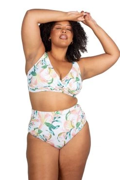 New Arrivals April Spritz White Delacroix Bikini Top