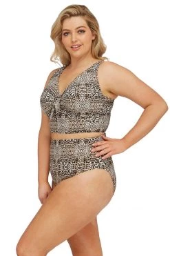 Bottoms Leo'pard Cezanne High Waist Swim Pant - Final Sale