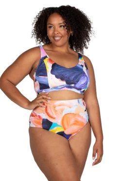 Arte A La Rue Purple Raphael E/F Underwire Bikini Top New Arrivals