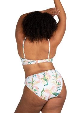 April Spritz White Monet Curve Fit Mid Rise Swim Pant New Arrivals