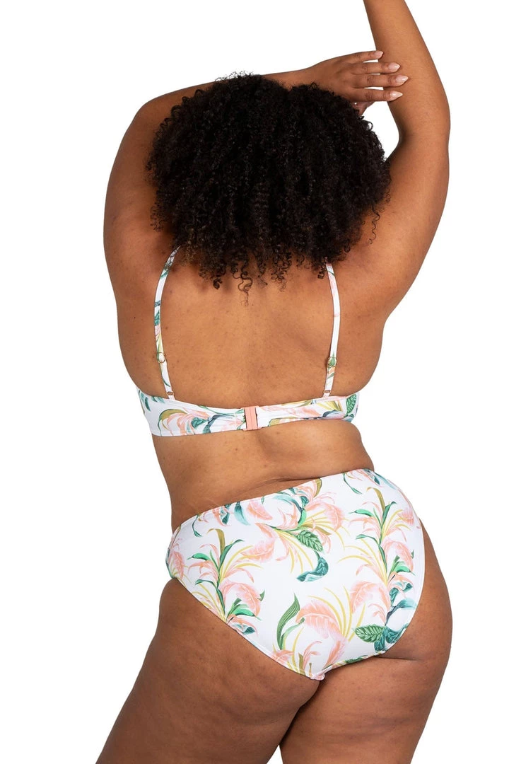 April Spritz White Monet Curve Fit Mid Rise Swim Pant New Arrivals