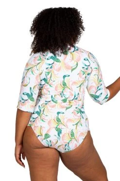 New Arrivals April Spritz White Seurat Short Sleeve Sunsafe Top