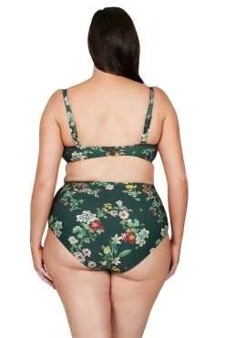 Neo Kimono Green Botticelli High Waist Swim Pant - Final Sale Bottoms