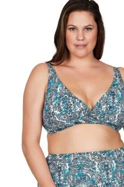 Fez Prana Blue Delacroix Bikini Top - Final Sale