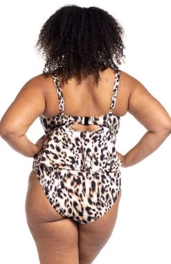 Bikini Tops Saphare Animal Chagall Midriff Bikini Top