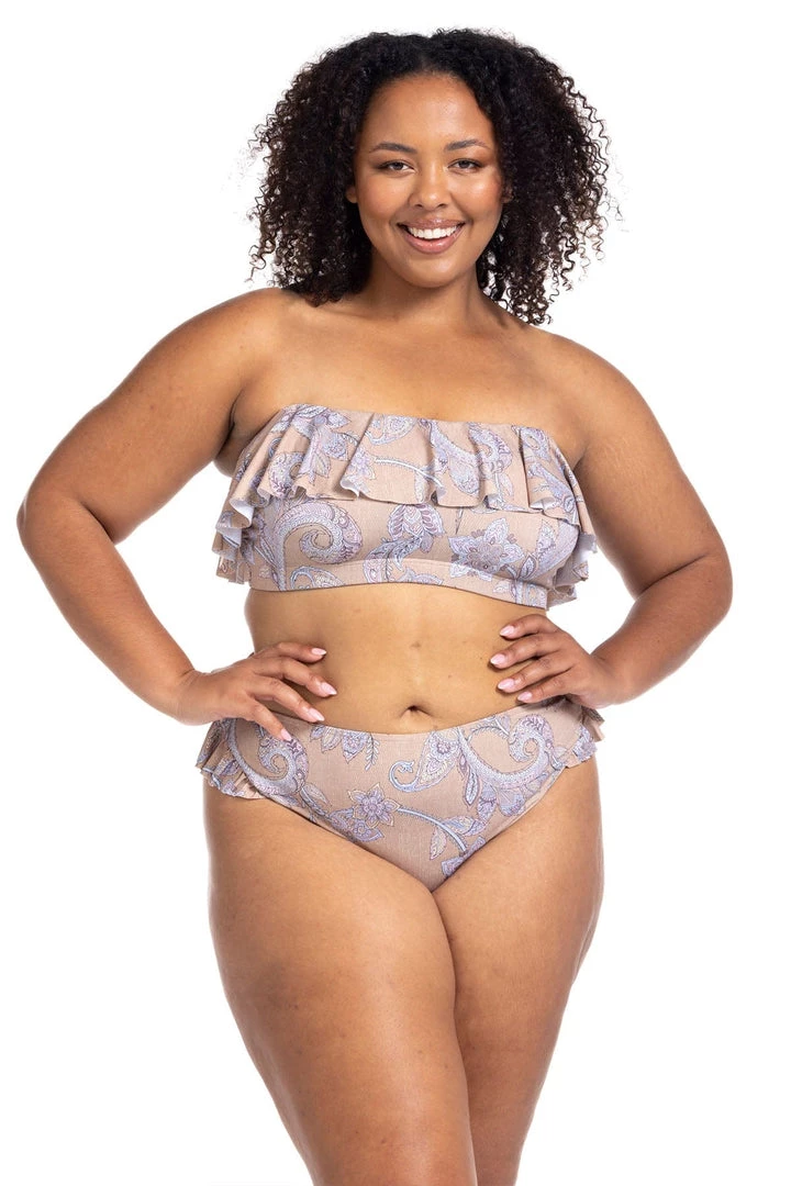 Vivaldi's Verse Paisley Vermeer Bikini Top Bikini Tops