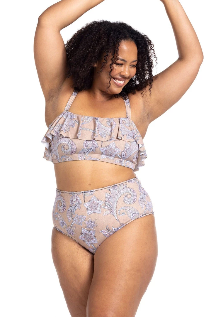 Vivaldi's Verse Paisley Vermeer Bikini Top Bikini Tops