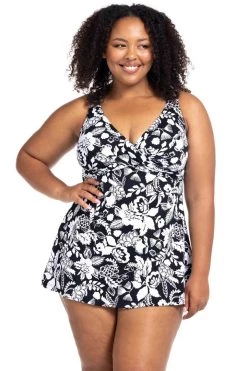 Swim Dresses Cantata Forte Black Delacroix Swimdress