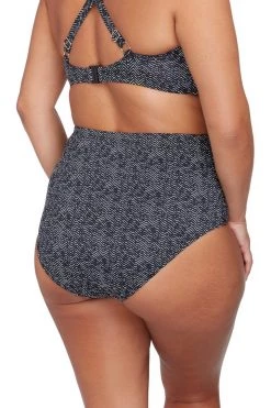 Bottoms Zig Zag Black Botticelli High Waist Swim Pant