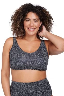 Zig Zag Black Raphael E/F Underwire Bikini Top