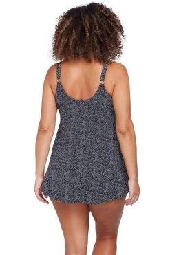 Zig Zag Black Delacroix Swimdress