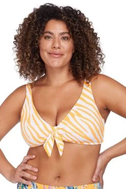 Ma Kai Yellow Chagall Bikini Top - Final Sale Bikini Tops