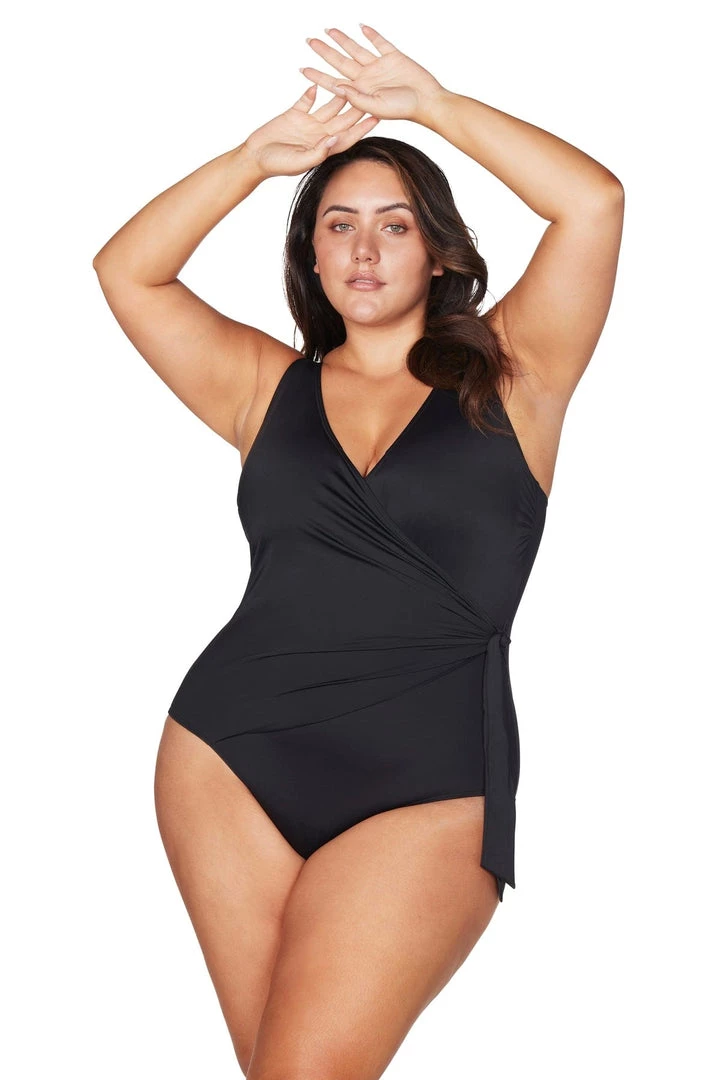 One Pieces Recycled Hues Black Hayes Underwire One Piece