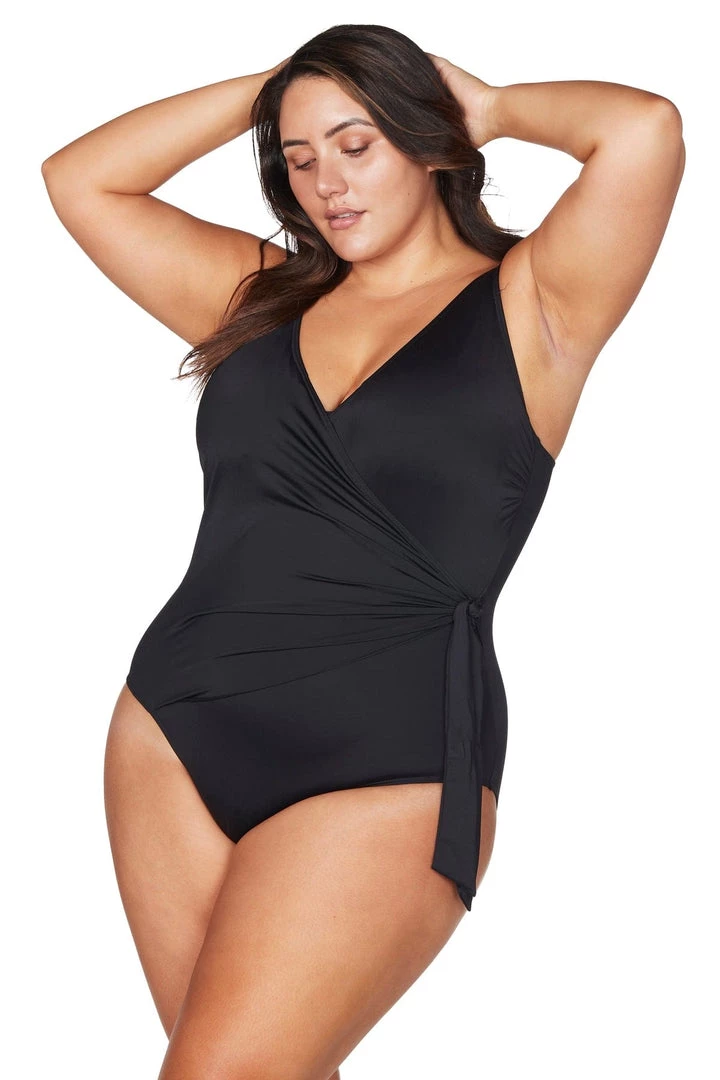 One Pieces Recycled Hues Black Hayes Underwire One Piece