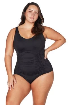 One Pieces Recycled Hues Black Raphael E/F Underwire One Piece