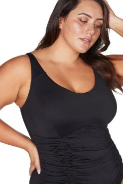 One Pieces Recycled Hues Black Raphael E/F Underwire One Piece