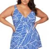 Philharmonic Blue Delacroix Swimdress New Arrivals