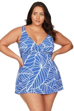 Philharmonic Blue Delacroix Swimdress New Arrivals