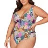 New Arrivals Salmagundi Multi Monet Curve Fit Mid Rise Swim Pant