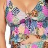 Salmagundi Multi Chagall Midriff Bikini Top New Arrivals