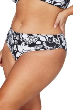 Cantata Forte Black Monet Curve Fit Mid Rise Swim Pant - Final Sale Bottoms