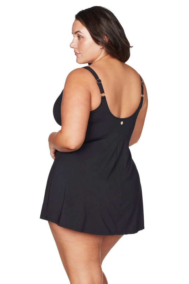 Recycled Hues Black Delacroix Swimdress