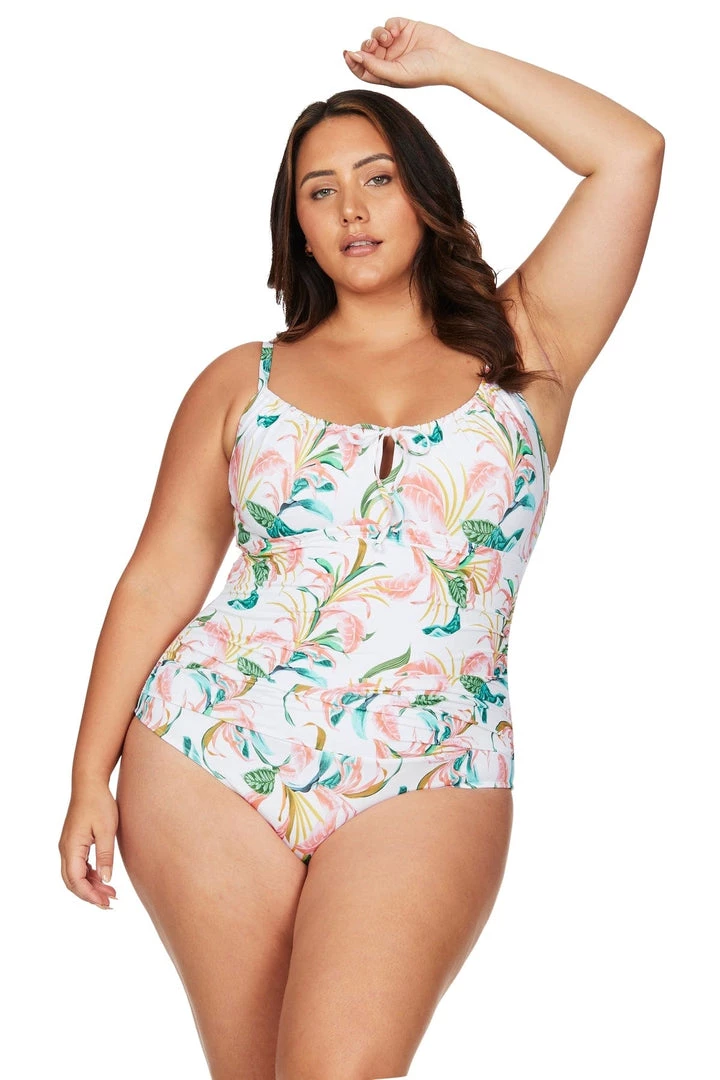 New Arrivals April Spritz White Degas One Piece