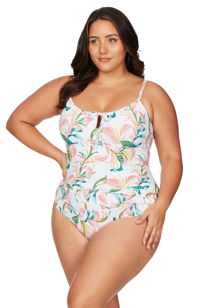 New Arrivals April Spritz White Degas One Piece