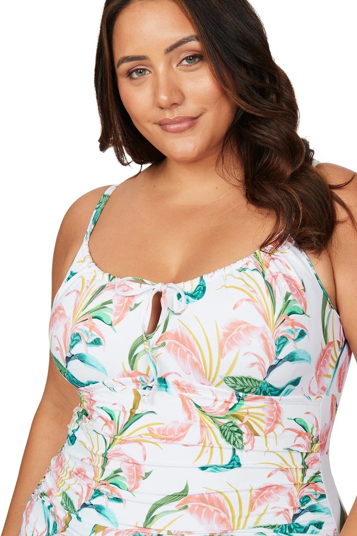 New Arrivals April Spritz White Degas One Piece